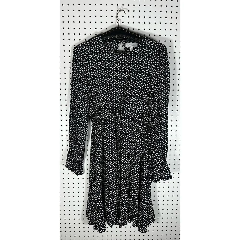 & Other Stories heart print dress size 2